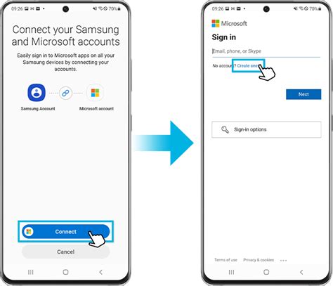 how to link onedrive to samsung account